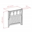 Winsome Reese Foldable Solid Wood Luggage Rack with Shelf in Dark Espresso