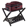 Winsome Reese Foldable Solid Wood Luggage Rack with Shelf in Dark Espresso