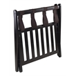 Winsome Reese Foldable Solid Wood Luggage Rack with Shelf in Dark Espresso