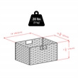 Winsome Omaha Transitional Solid Wood Storage Rack w/ 2 Foldable Baskets - Black