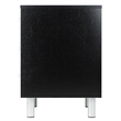 Winsome Daniel Transitional Composite Wood Accent Table with 3-Drawer in Black