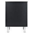 Winsome Daniel Transitional Composite Wood Accent Table with 3-Drawer in Black