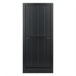 Winsome Timothy 2x2 Wood Storage Cabinet with Wainscoting Panel in Black