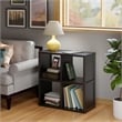 Winsome Timothy 2x2 Wood Storage Cabinet with Wainscoting Panel in Black