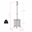 Winsome Memphis Transitional Solid Wood Coat Tree and Umbrella Rack - Cappuccino