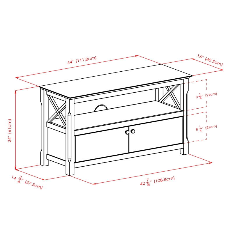 Winsome Xola Transitional Solid Wood TV Stand for TVs up to 46