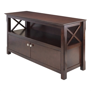 Winsome Xola Transitional Solid Wood TV Stand for TVs up to 46&quot in Cappuccino