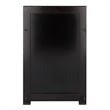 Winsome Addison Storage Transitional Solid Wood Bench in Dark Espresso