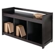 Winsome Addison Storage Transitional Solid Wood Bench in Dark Espresso