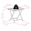 Winsome Tavin Transitional Metal Luggage Rack with Folding Straight Leg - Bronze