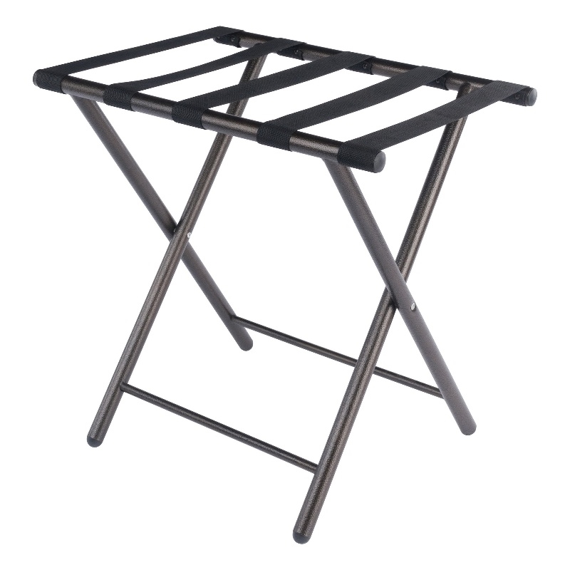 Winsome Tavin Transitional Metal Luggage Rack with Folding Straight Leg - Bronze
