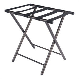 Winsome Tavin Transitional Metal Luggage Rack with Folding Straight Leg - Bronze