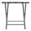 Winsome Tavin Transitional Metal Luggage Rack with Folding Straight Leg - Bronze