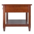 Winsome Richmond Tapered Leg Transitional Solid Wood Coffee Table in Walnut