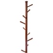 Winsome Lily 9 Pegs Transitional Solid Wood Coat Tree in Walnut