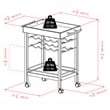 Winsome Johnnie Bar Cart in Espresso Finish