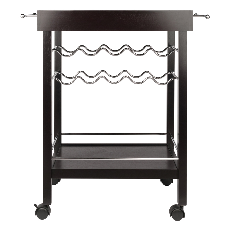 Winsome Johnnie Bar Cart in Espresso Finish