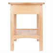 Winsome Claire Transitional Solid Wood Nightstand with Drawer in Natural