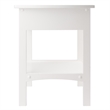 Winsome Claire Transitional Solid Wood End Table with 1-Drawer in White