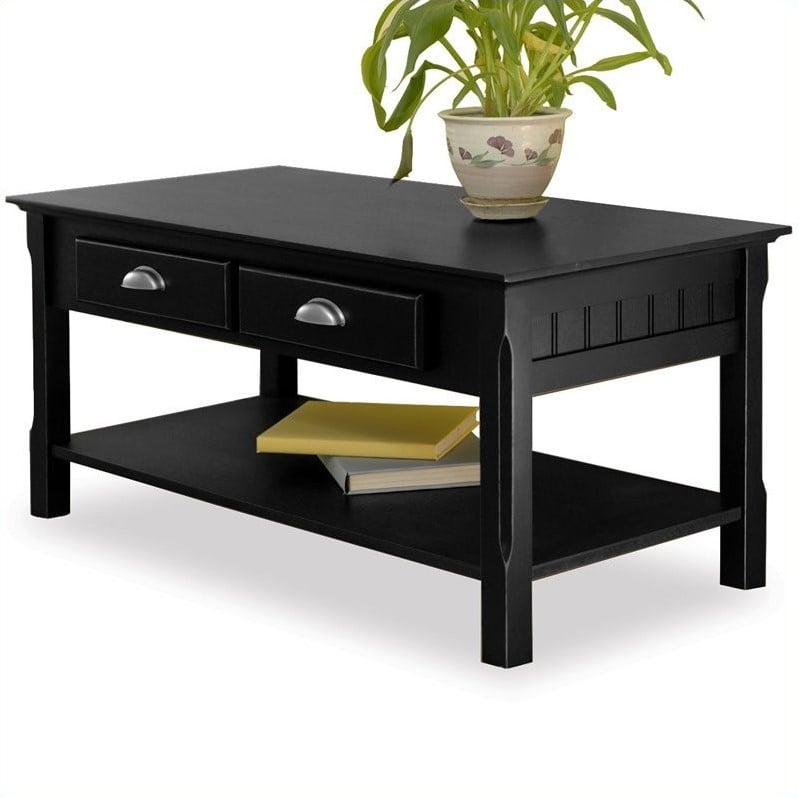 Winsome Timber Solid Wood Black Coffee Table 021713202383  