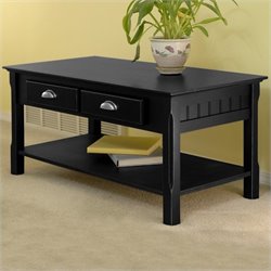 Winsome Timber Solid Wood Black Coffee Table 021713202383  