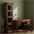 Crafters and Weavers Arts and Crafts Wood Barrister Bookcase in Solid Walnut