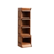 Crafters and Weavers Arts and Crafts Wood Narrow Barrister Bookcase in Cherry