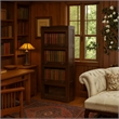 Crafters and Weavers Arts and Crafts 4-Stack Wood Barrister Bookcase in Cherry