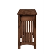Crafters and Weavers Arts and Crafts 1 Drawer Wood Console Table in Walnut