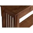 Crafters and Weavers Arts and Crafts 1 Drawer Wood Console Table in Walnut