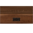 Crafters and Weavers Arts and Crafts 1 Drawer Wood Console Table in Walnut