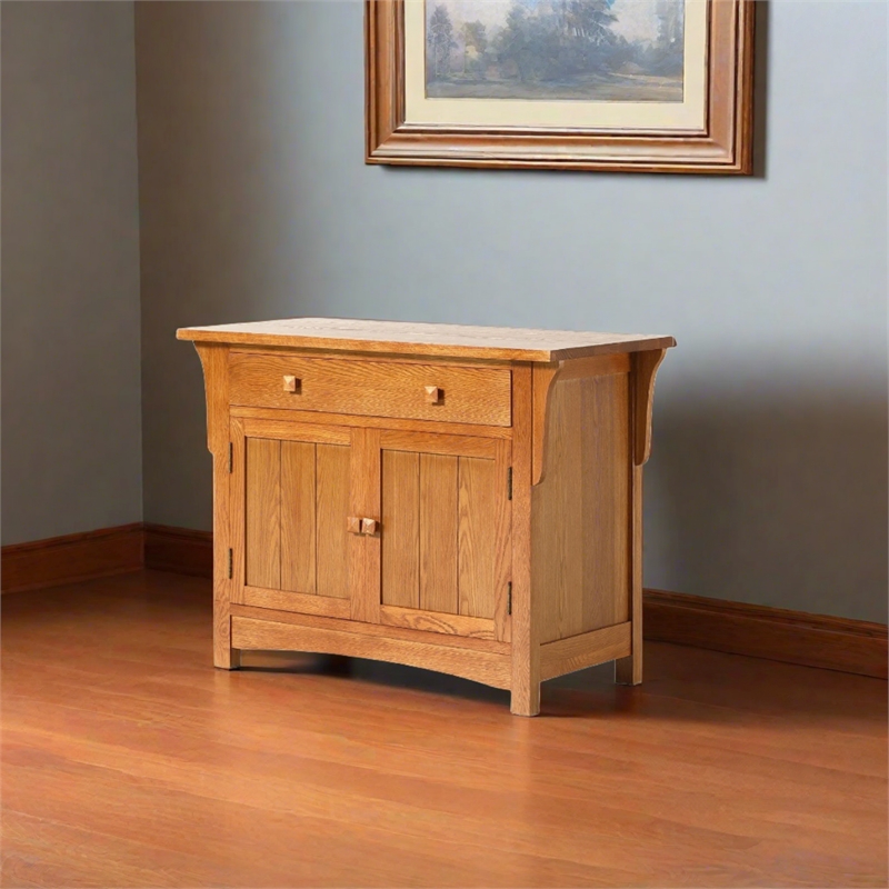 Crafters and Weavers Arts and Crafts Wood Cabinet in Michael's Cherry
