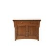 Crafters and Weavers Arts and Crafts Wood Cabinet in Dark Walnut