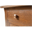 Crafters and Weavers Arts and Crafts Wood Cabinet in Dark Walnut