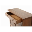 Crafters and Weavers Arts and Crafts Wood Cabinet in Dark Walnut