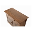 Crafters and Weavers Arts and Crafts Wood Cabinet in Dark Walnut