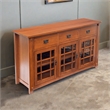 Crafters and Weavers Arts and Crafts Wood Sideboard in Cherry