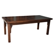Crafters and Weavers Arts and Crafts Solid Wood Stow Leaf Dining Table in Walnut