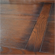 Crafters and Weavers Arts and Crafts Solid Wood Stow Leaf Dining Table in Walnut