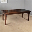 Crafters and Weavers Arts and Crafts Solid Wood Stow Leaf Dining Table in Walnut