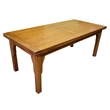 Crafters and Weavers Arts and Crafts Solid Wood Stow Leaf Dining Table in Cherry