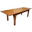 Crafters and Weavers Arts and Crafts Solid Wood Stow Leaf Dining Table in Cherry