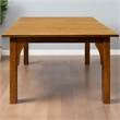 Crafters and Weavers Arts and Crafts Solid Wood Square Dining Table in Cherry