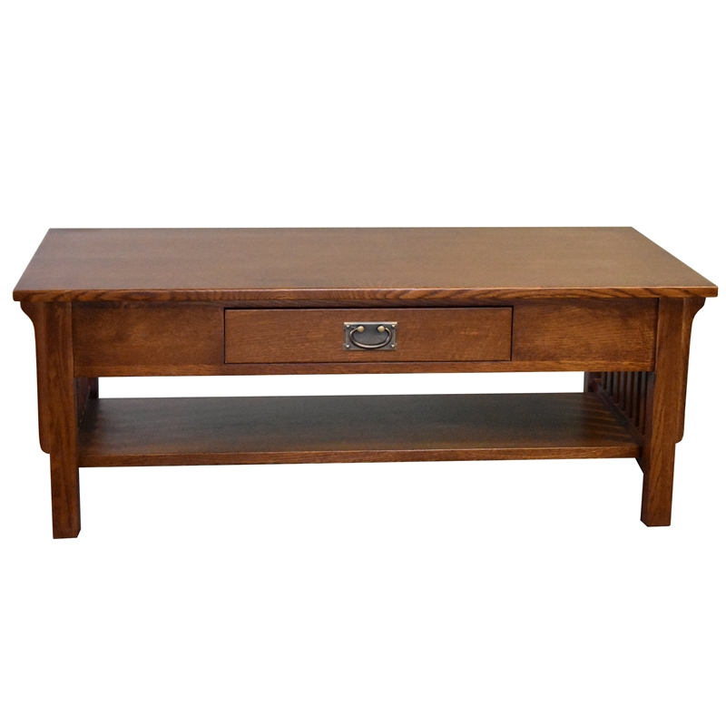 Crafters and Weavers Arts and Crafts Wood Coffee Table in Michael's Cherry