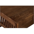 Crafters and Weavers Arts and Crafts 1 Drawer Wood Coffee Table in Walnut