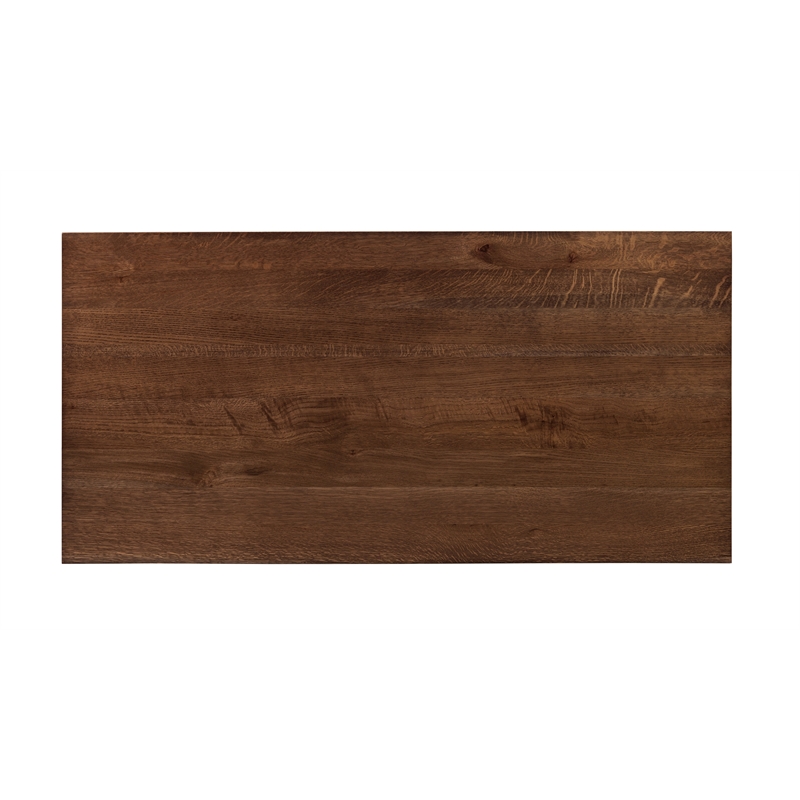 Crafters and Weavers Arts and Crafts 1 Drawer Wood Coffee Table in Walnut