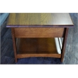 Crafters and Weavers Arts and Crafts 1 Drawer Wood Coffee Table in Cherry