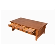 Crafters and Weavers Arts and Crafts Wood Coffee Table in Cherry