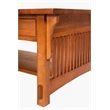Crafters and Weavers Arts and Crafts Wood Coffee Table in Cherry