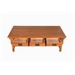 Crafters and Weavers Arts and Crafts Wood Coffee Table in Cherry